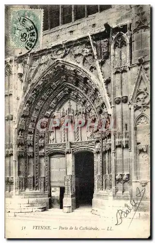 Cartes postales Vienne Porte de la cathedrale