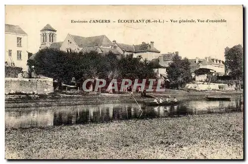 Environs d'Angers Ecouflant Cartes postales Vue generale Vue d'ensemble (barque)