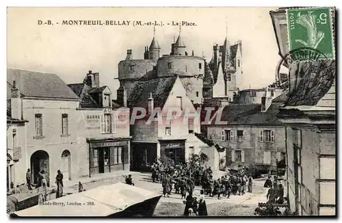 Montreuil Bellay Cartes postales La place