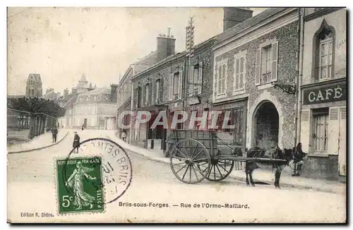 Briis sous forges Cartes postales Rue de l&#39orne Maillard Ane donkey
