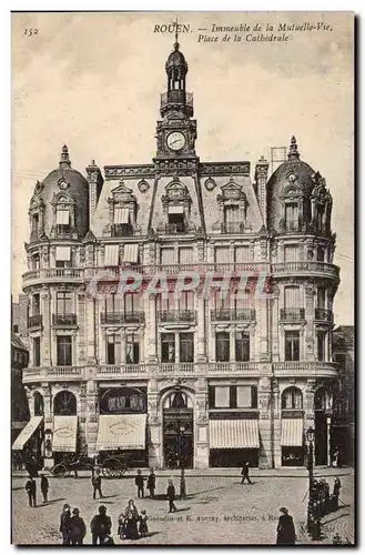 Ansichtskarte AK Rouen Immeuble de la Mutuelle Vie place de la cathedrale