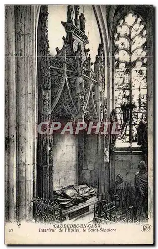 Cartes postales CAudebec en CAux Interieur de l&#39eglise le saint Sepulcre