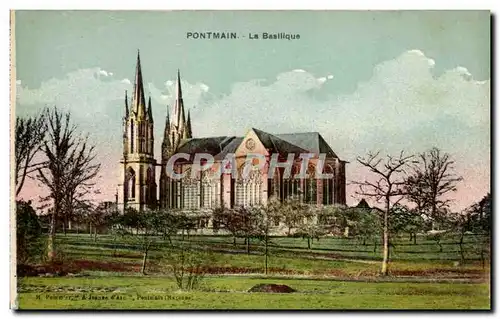 Cartes postales Pontmain La basilique