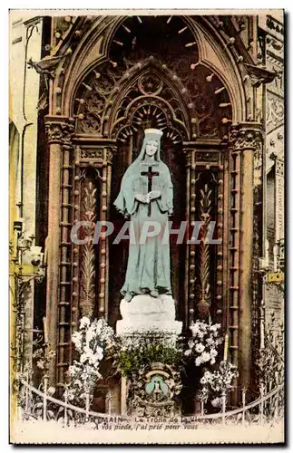 Cartes postales Pontmain Le trone de la vierge