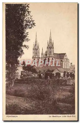 Cartes postales Pontmain La basilique