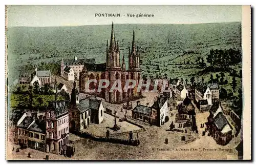 Cartes postales Pontmain Vue generale