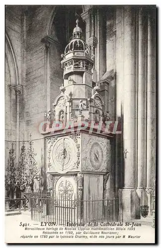 Ansichtskarte AK Lyon Interieur de la cathedrale Saint Jean