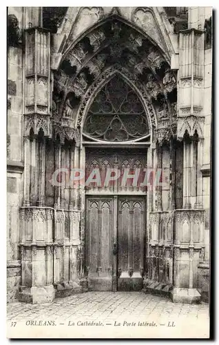 Ansichtskarte AK Orleans La cathedrale Porte laterale