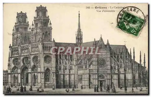 Cartes postales Orleans La cathedrale Vue d&#39ensemble