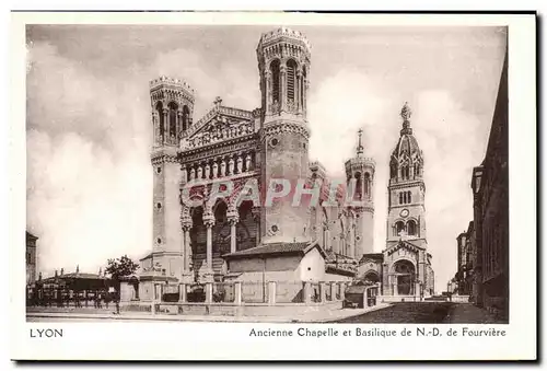 Ansichtskarte AK Lyon Ancienne chapelle et basilique de ND de Fourviere