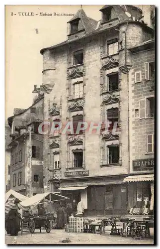 Cartes postales Tulle Maison Renaissance Librairie Peuch