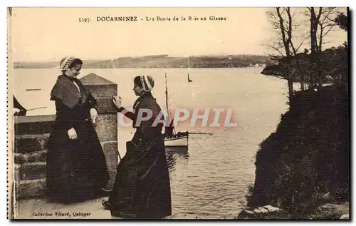 Ansichtskarte AK Douarnenez Les bords de la baie au Galzeu Folklore Costume