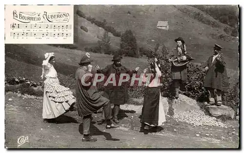 Moderne Karte La bourre d&#39Auvergne Folklore Costume