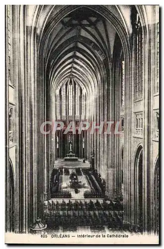 Cartes postales Orleans Interieur de la cathedrale