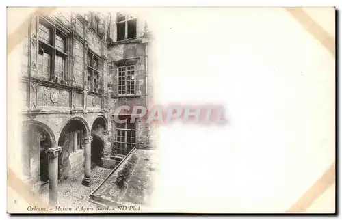 Cartes postales Orleans Maison d&#39agnes Sorel