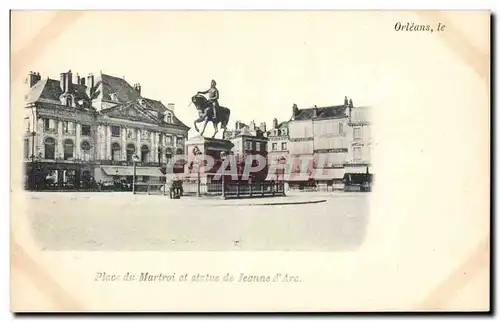 Cartes postales Orleans Place du Martroi et statue de Jeanne d&#39arc