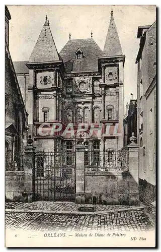 Cartes postales Orleans Maison de Diane de Poitiers