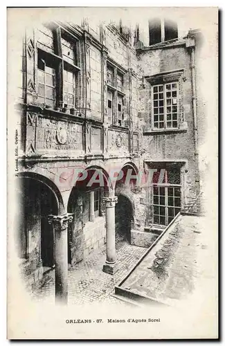 Cartes postales Orleans Maison d&#39Agnes Sorel