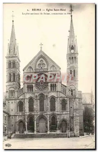 Cartes postales Reims Eglise Saint Remi