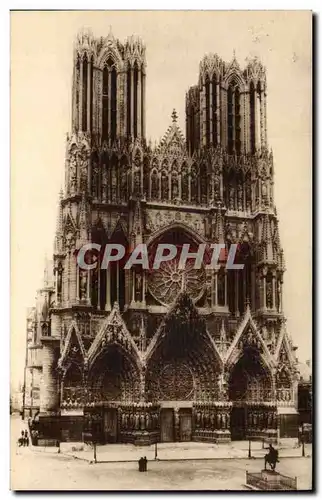 Ansichtskarte AK Reims La cathedrale avant la guerre