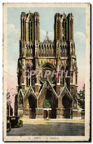 Cartes postales Reims La cathedrale