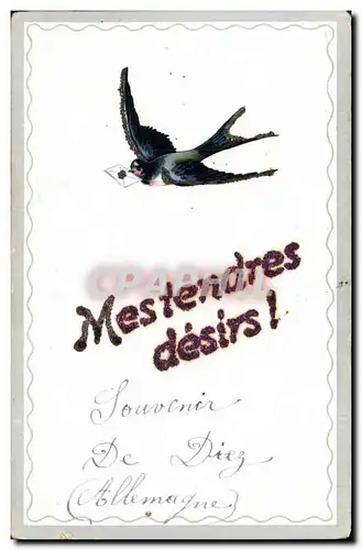 Cartes postales Fantaisie Hirondelle