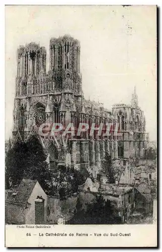 Cartes postales Reims La cathedrale