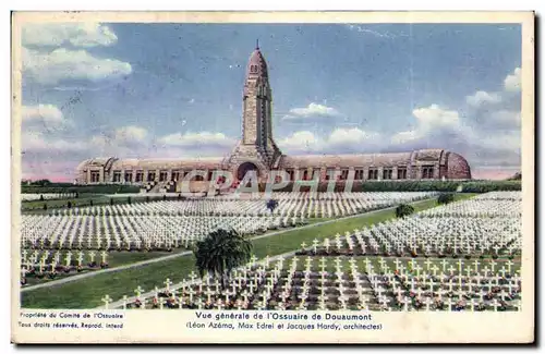 Cartes postales Vue generale de l'ossuaire de Douaumont