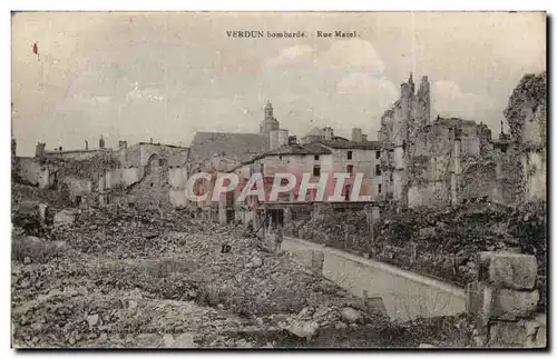 Cartes postales Verdun Rue Mazel