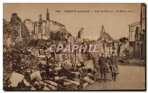 Cartes postales Verdun Rue St Pierre