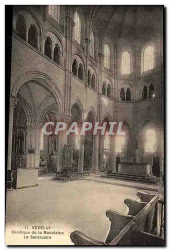 Cartes postales Vezelay Basilique de la Madeleine le sanctuaire