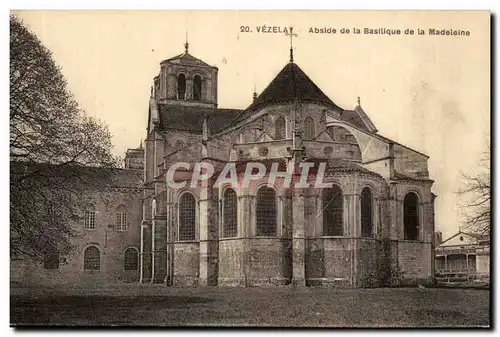 Cartes postales Vezelay Abside de la basilique de la Madeleine