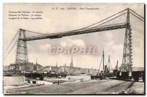 Cartes postales Rouen Pont transbordeur