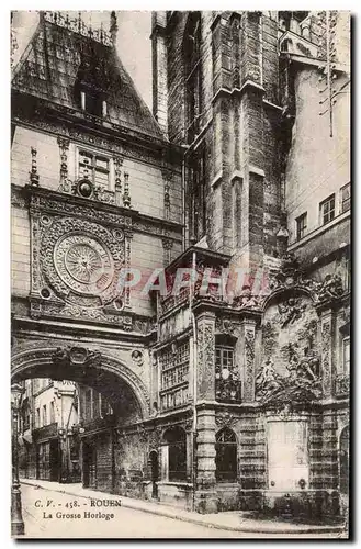 Cartes postales Rouen La grosse horloge