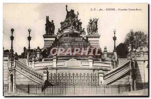 Cartes postales Rouen Fontaine Sainte Marie