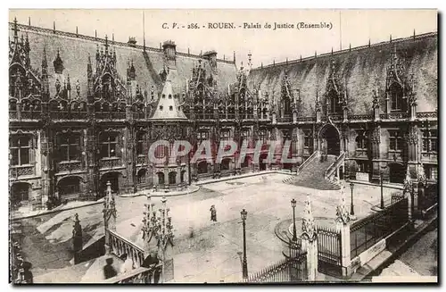 Cartes postales Rouen Palais de justice