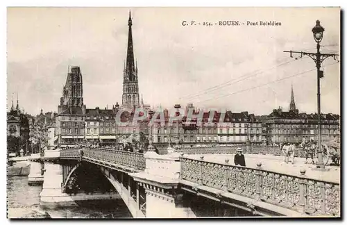 Ansichtskarte AK Rouen Pont Boieldieu