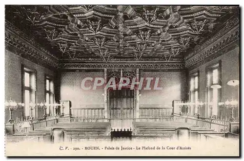 Rouen Ansichtskarte AK Palais de justice Le plafond de la cour d&#39assises