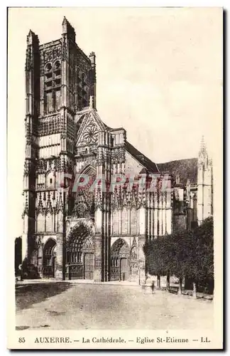 Ansichtskarte AK Auxerre La cathedrale Eglise St Etienne