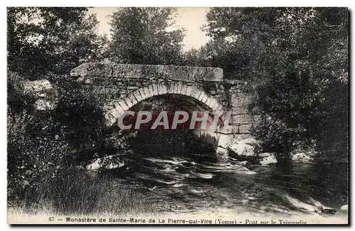 Cartes postales Monastere de Sainte Marie de la Pierre qui Vire Pont sur le Trinquelin