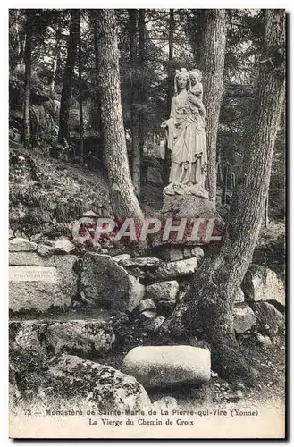 Cartes postales Monastere de Sainte Marie de la Pierre qui Vire La vierge du chemin de croix