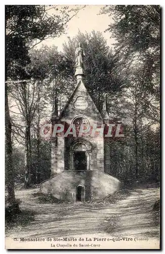 Cartes postales Monastere de Sainte Marie de la Pierre qui Vire La chapelle du Sacre Coeur