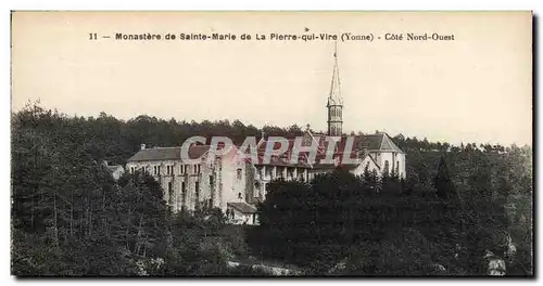 Cartes postales Monastere de Sainte Marie de la Pierre qui Vire Cote Nord Ouest