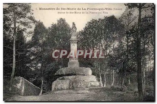 Ansichtskarte AK Monastere de Ste Marie de la Pierre qui Vire Statue de Ste Marie de la Pierre qui Vire