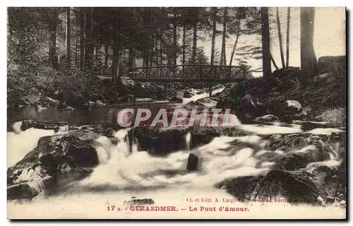 Cartes postales Gerardmer Le pont d'amour