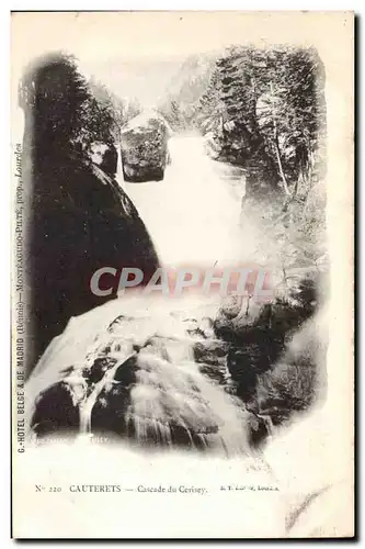 Cartes postales Cauterets Cascade du Cerisey