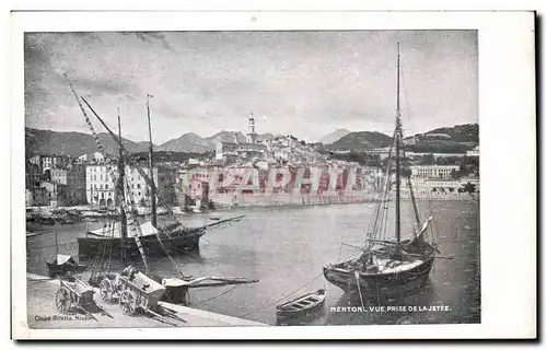 Cartes postales Menton Vue prise de la jetee