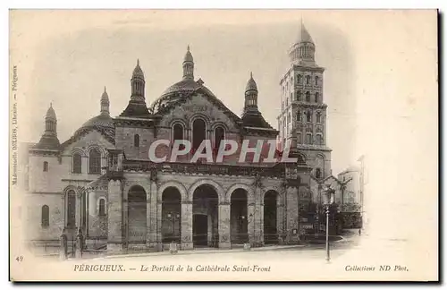 Cartes postales Perigueux Le portail de la cathedrale Saint FRont