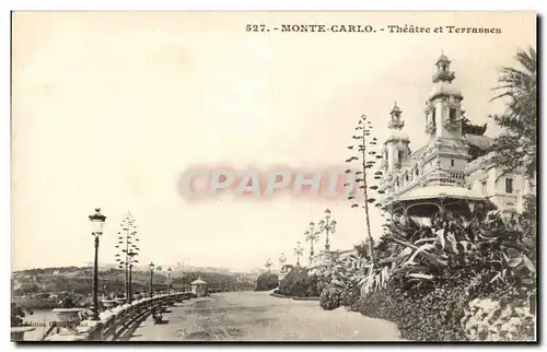 Cartes postales Monaco Monte Carlo Theatre et terrasses