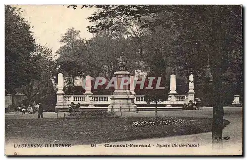 Cartes postales Clermont Ferrand Square Blaise Pascal